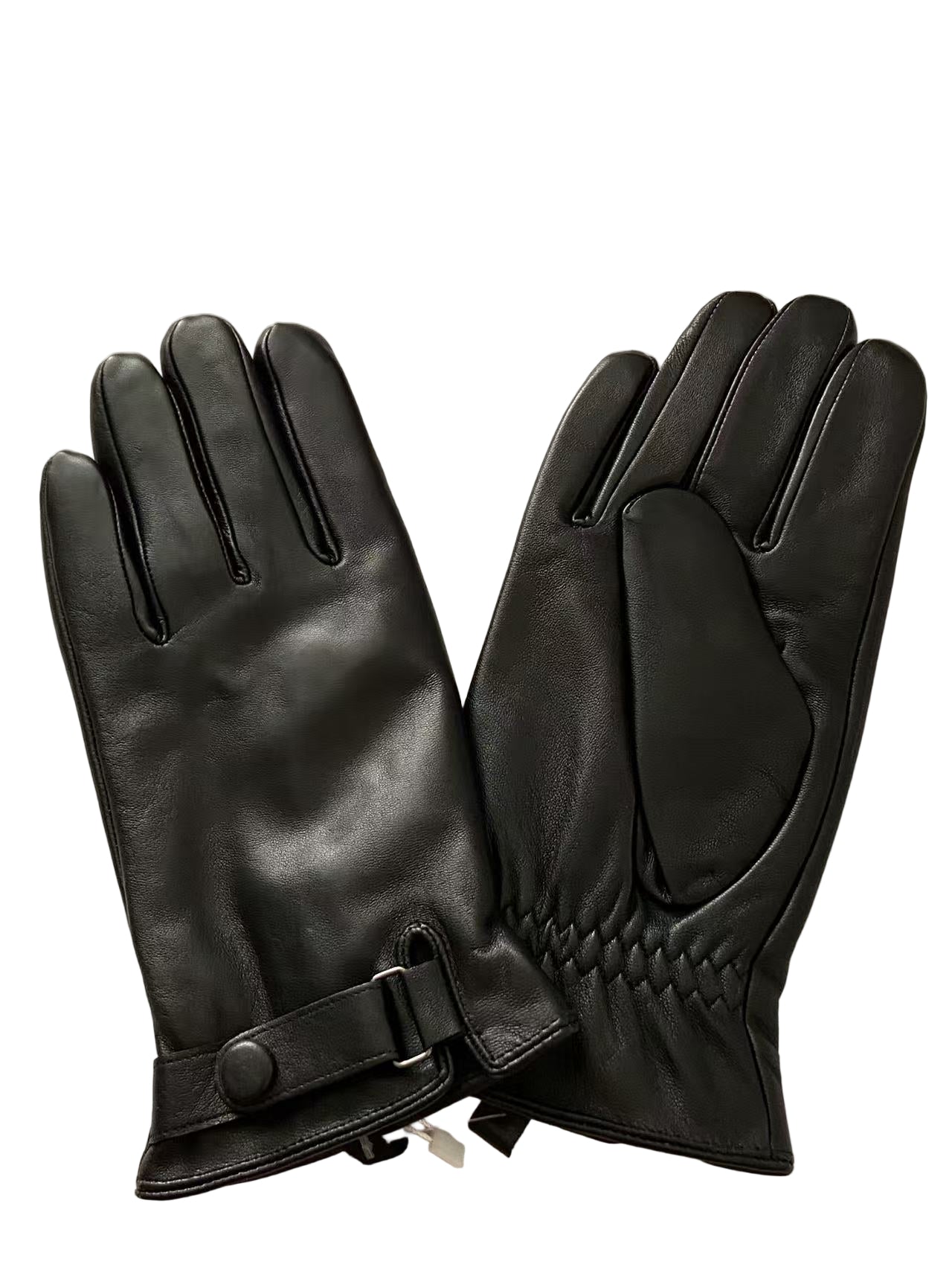 Svarta herrhandskar i lammskinn