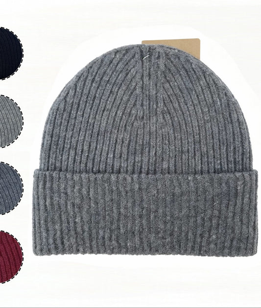 Unisex vintermössa i ren ull